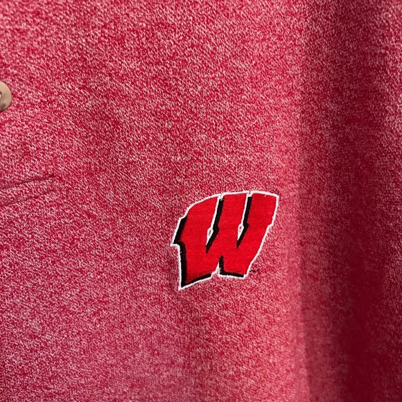 Wisconsin Badgers Cotton 90s Vintage Logo Polo - Picture 3 of 4